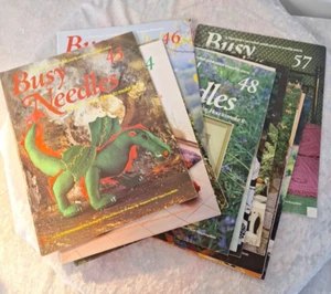 Beautiful Vintage Busy Needles Magazine Issue 46 Thru To 57 Excellent Condition - Picture 1 of 21