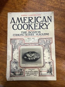 American Cookery-May 1932 Boston Cooking School Magazine Vintage Antique - Bild 1 von 4