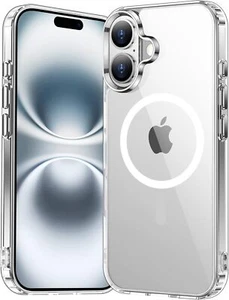 Compatible With iPhone 16 Case Clear, [Anti-Yellowing] 6.1 inch, Clear - Afbeelding 1 van 5