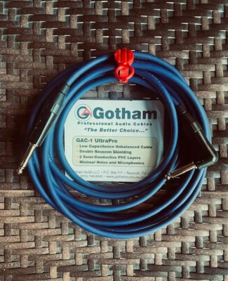 Gotham  GAC-1UltraPro Instrument Cable Assembly 10 ft.   Marine Blue - Image 1 of 2