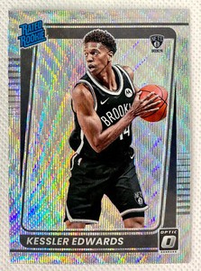 2021-22 Donruss Optic Kessler Edwards Rated Rookie Card RC 154 Silver Wave Prizm