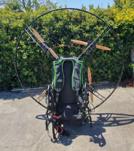 paragliding motor-electric openppg x4 paramotor. with 8 batteries and charger
