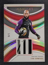 2022-23 Panini Immaculate Collection TIM HOWARD 1/5 Patch Gold Jersey Number USA