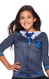 Harry Potter Ravenclaw Top Girls Fancy Dress Kids World Book Day Costume Shirt - Picture 1 of 4