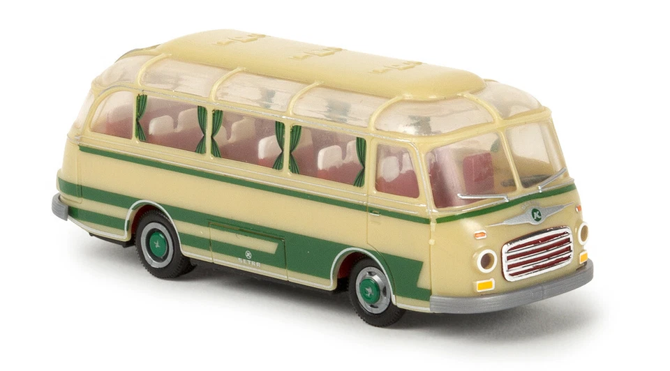 BREKINA 56019 Setra S 6 Verde , Crema, H0 - Immagine 1 di 1