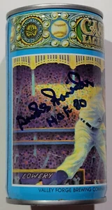 DUKE SNIDER Signed 1980 Casey's Lager Beer Can w/ 'HOF 80' Inscription GA & BAS - Picture 1 of 9