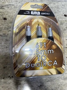 3.5mm To Dual RCA 6 Feet Wire  - Picture 1 of 1