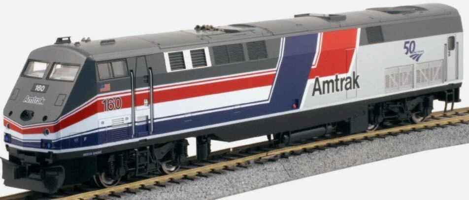KATO (HO) AMTRAK GE P42 PH III W/50TH ANNIVERSARY LOGO DCC/LOKSOUND - Image 1 of 1