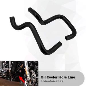 Manguera de línea de enfriador de tanque de aceite apta para Harley Touring Street Electra Road Glide 11-16 - Imagen 1 de 10