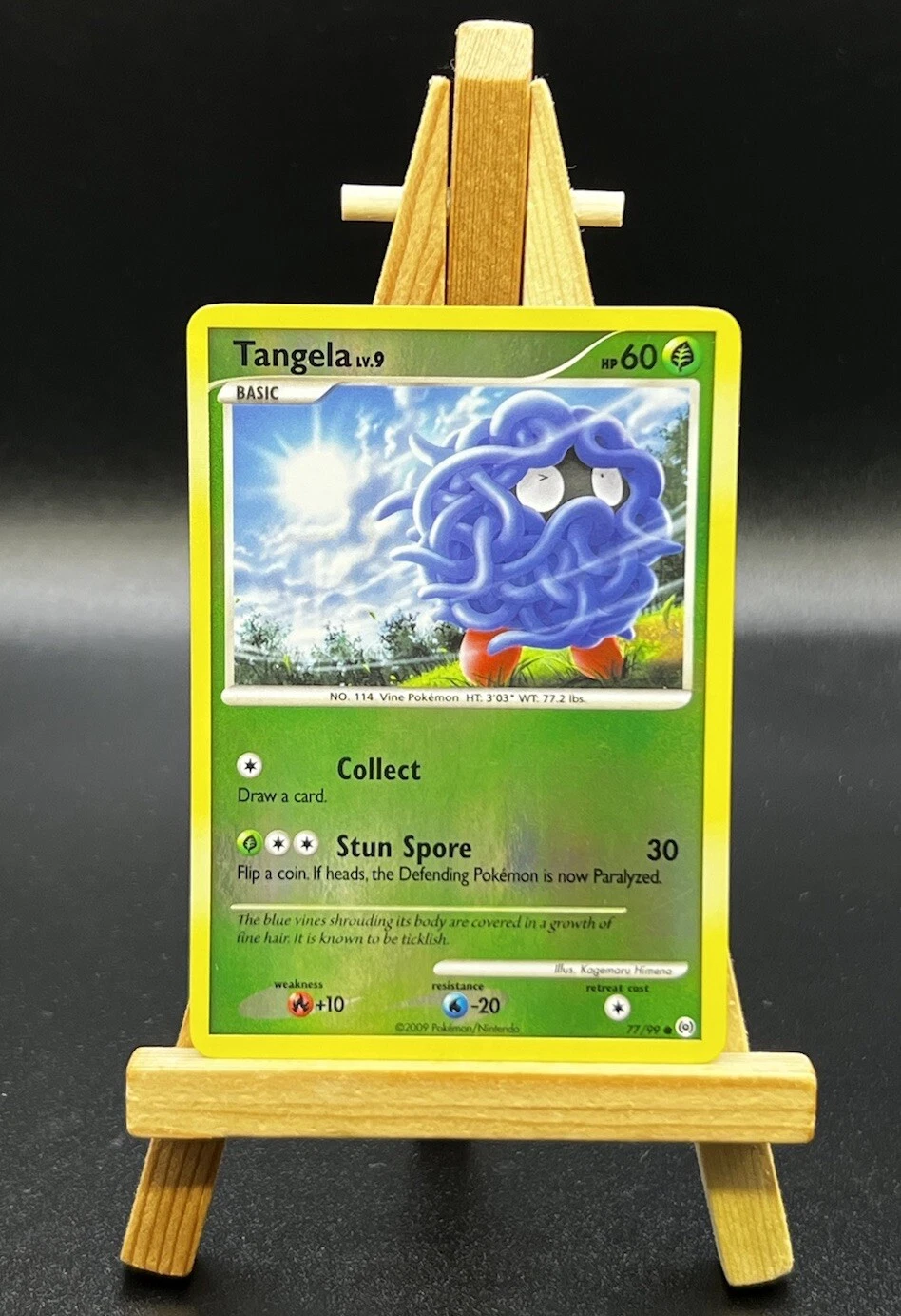 2009 POKEMON PLATINUM ARCEUS REVERSE HOLO TANGELA #77/99