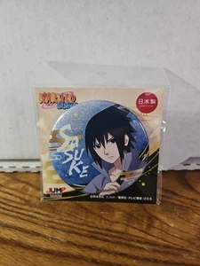 Naruto Shippuden Glitter Can Badge Sasuke Uchiha Jump Shop L/E Anime Japan - Picture 1 of 6