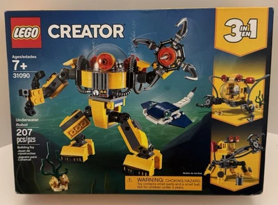 LEGO Creator 31090 Underwater Robot 3 in 1 2019 Retired Set 207 pcs Sealed NIB - Image 1 of 4