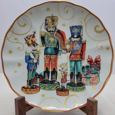 Williams Sonoma Plato de Ensalada de Navidad Decoración El Cascanueces Ratón Rey Foto 1 de 4