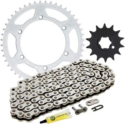 Juego de cadena de piñón para Kawasaki KX250 14/48 dientes 520 combo delantero trasero Foto 1 de 4