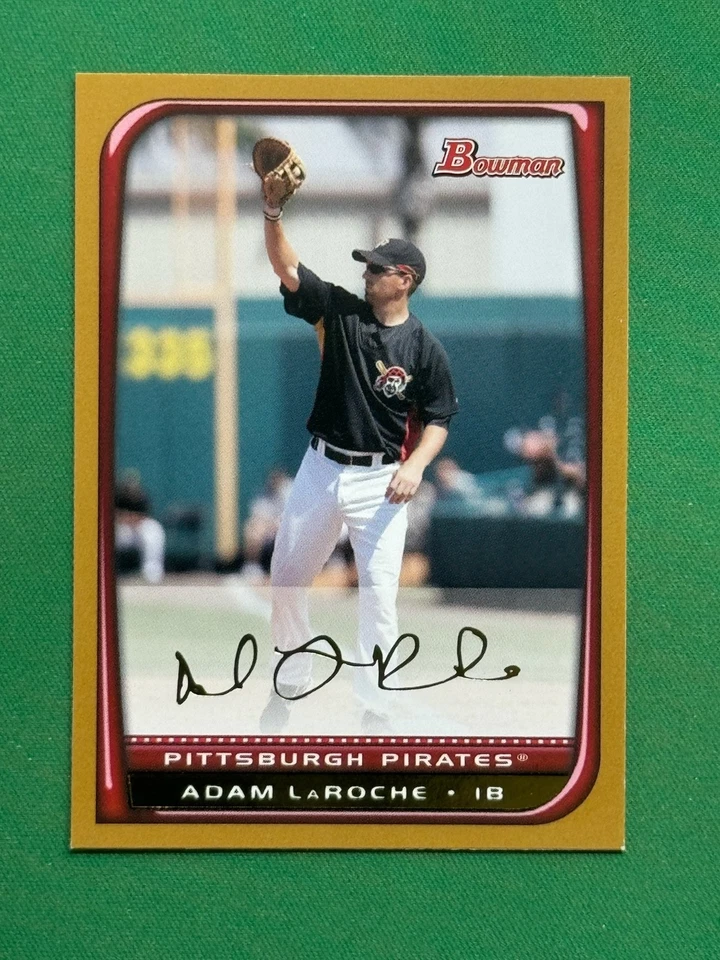2008 Bowman Baseball Gold Parallel #152 Adam LaRoche - Image 1 of 2