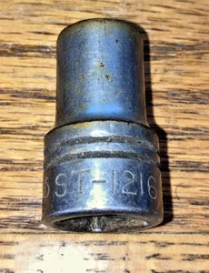 WILLIAMS TOOLS ST1216, 1/2" DRIVE, 1/2" SOCKET, SHALLOW, 12 POINT. - Picture 1 of 6
