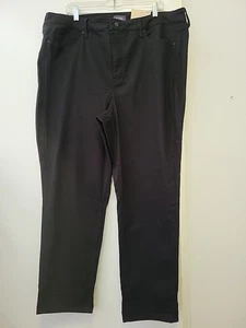 NYDJ Margot Girlfriend Jeans Black Size 16W NWT - Picture 1 of 7