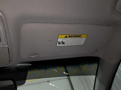 2016 Hyundai Sonata Passenger Sun Visor Gray Used OEM 268-11976R - Image 1 of 4