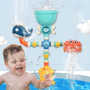 Animal Bathroom Toys Spin Water Sprinkler Bath Toys for Children Toddlers - Picture 1 of 8