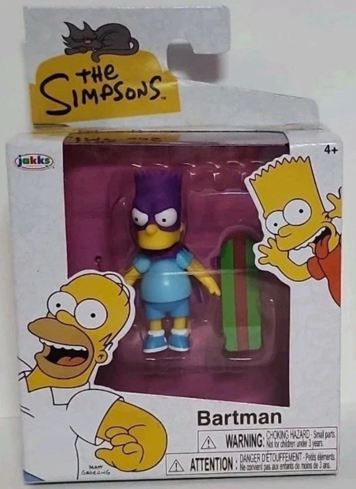 "Figura de Los Simpson Bartman 2,5"" onda 2 Jakks Pacific Bart Simpson" Foto 1 de 1