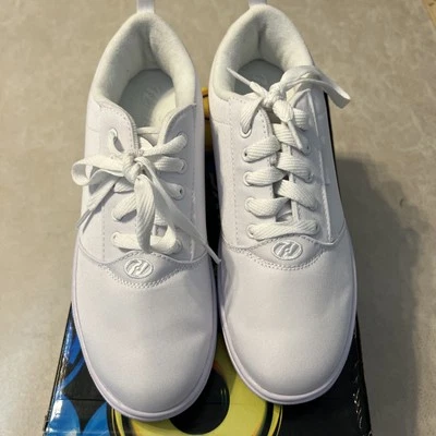 Heelys Pro 20 Unisex Kids Skate Shoes Sz 7 Triple White Athletic Lace Up Sneaker - Image 1 of 4