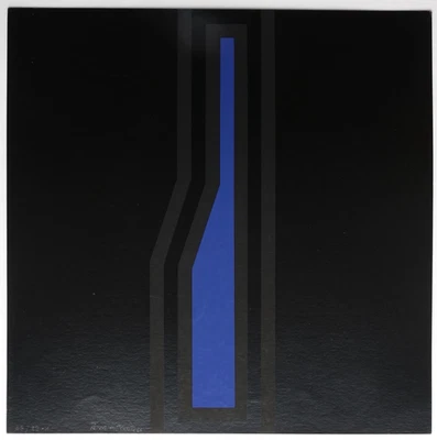 Peter Hermann SCHÜTZ   Siebdruck  1966, konkrete Kunst, handsigniert numm.22/35. - Bild 1 von 2