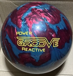 Brunswick Power Groove Reactive Red/Teal Pearl 15 lb Bowling ball New in Box - Picture 1 of 5