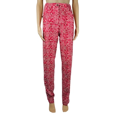 Pantalón chino vintage Dolce & Gabbana para mujer rojo estampado floral talla 40 Foto 1 de 4