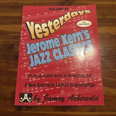 Yesterdays Jerome Kern Vol. 55 Play-Along Jamey Aebersold Music Book & CD V55DS - Image 1 of 4