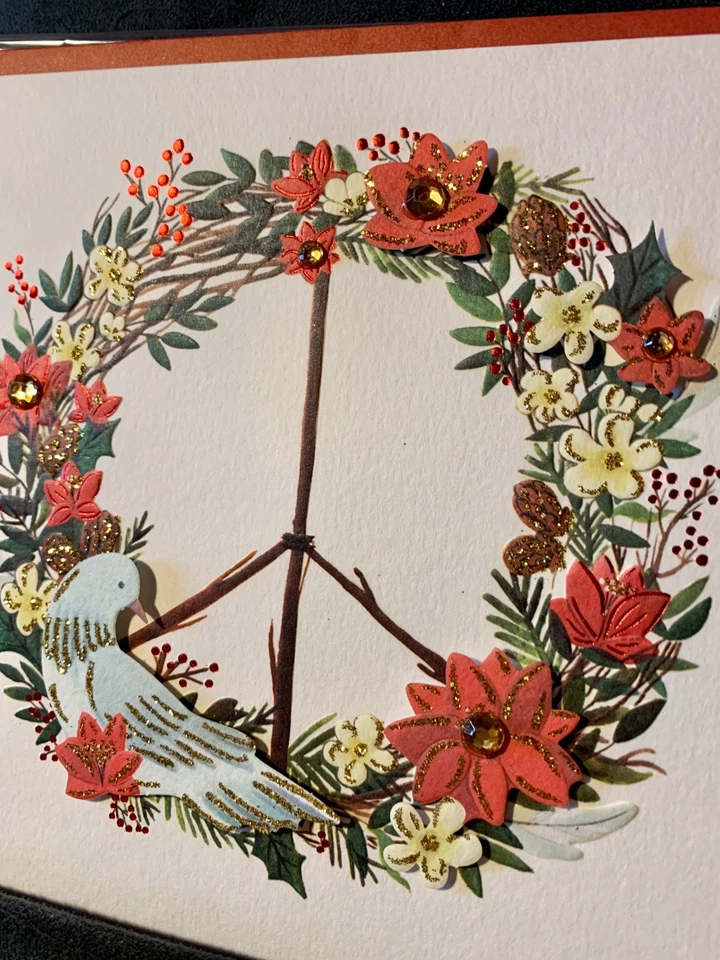 Set of 2! Papyrus Christmas Cards! Beautiful Dove of Peace! - Image 1 of 4