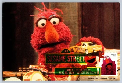 #5394n Sesame Street Telly FDC Maxi Card w/DCP Cancel - Image 1 of 2