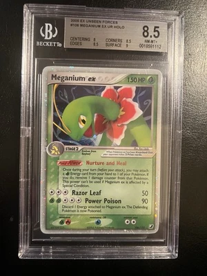 Meganium EX 106/115 Unseen Forces Holo BGS 8.5 PSA - Image 1 of 2
