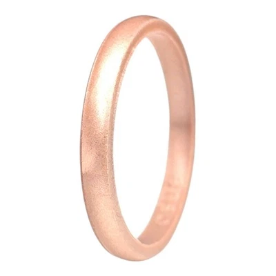 Anillo clásico de silicona con halo Elements Enso Rings - oro rosa - talla 8 Foto 1 de 4