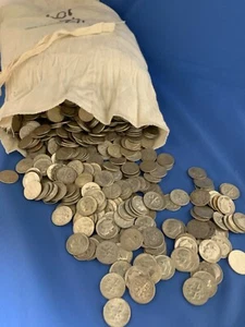 Roll of 50 Unsearched/Circulated Roosevelt Dimes - 90% SILVER PRE 1965 - Picture 1 of 3
