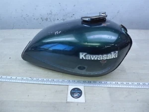 1980 Kawasaki KZ1000 LTD K618-1) green gas petrol fuel tank w/ emblems and cap - Picture 1 of 18