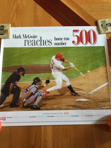 Mark McGwire Stl Cardinals 500 HR Poster 24x26 Cover