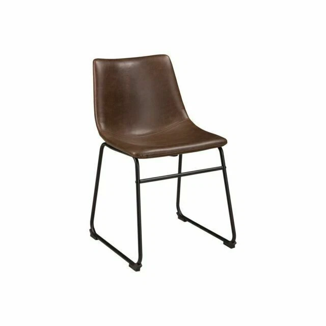 Ashley Centiar Twotone Dining Upholstered Side Chair -Brown (D372-01)