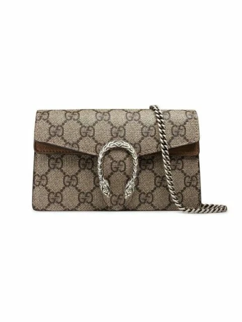 Gucci Dionysus GG Shoulder Bag Mini Brown Suede