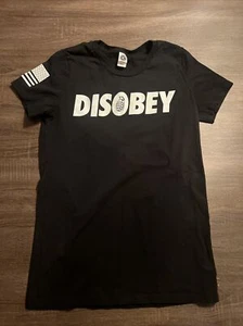 DISOBEY shirt grenade Logo Ballistic Ink Black US Blanks Slim Tall XL (kids Sz) - Picture 1 of 7