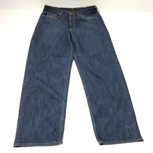 Sean John Mens Jeans Cotton Blend Classic Rise Zipper Denim Blue Size 38 Tall - Picture 1 of 5