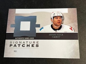 12-13 UD The Cup ARTIST PROOF BLANK BACK Signature Patches Jarome Iginla Flames