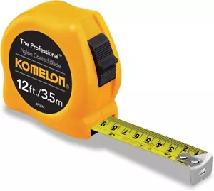 Komelon 4912IM The Professional 12-Foot Inch/Metric Scale Power Tape, Yellow - Picture 1 of 2
