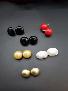 Lote de 6 pares de pendientes de colección mixtos de color clásico G11 - Imagen 1 de 3