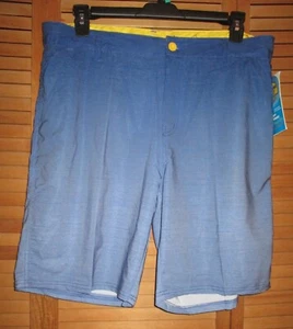 NEW WITH TAGS-MENS BANANA BOAT HYBRID SHORTS-OMBRE BLUES-SIZE LARGE - Picture 1 of 13