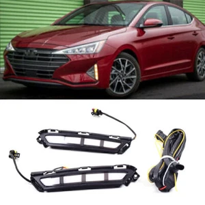 For 2019-2020 Hyundai Elantra LED DRL Daytime Running Light Turn Signal/Fog Lamp - Picture 1 of 10