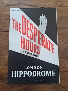 Programme Hippodrome Theatre "The Desperate Hours" - Picture 1 of 3