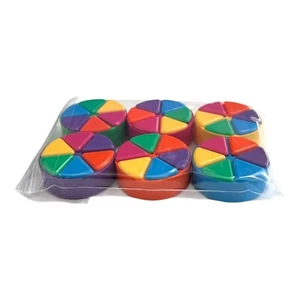 Trivial Pursuit Complete Set of Tokens Movers Wedges Pies Purple Pink Blue Green - Picture 1 of 3
