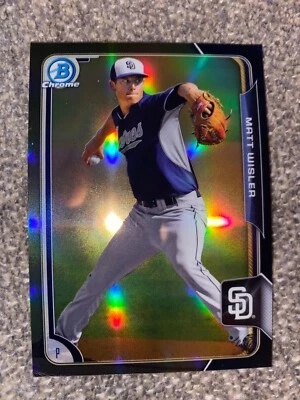 2015 Bowman Chrome Prospects Black Asia Refractors #BCP83 Matt Wisler - Image 1 of 2