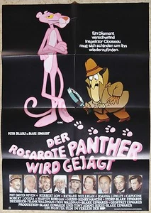 Z073 16x AHFs + A1 Plakat DER ROSAROTE PANTHER WIRD GEJAGT-1982 Peter Sellers - Bild 1 von 3