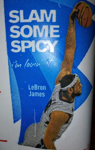!! RARE !! LEBRON JAMES 2012 USA Olympic McDonalds McBites Plastic Collector Cup Cover